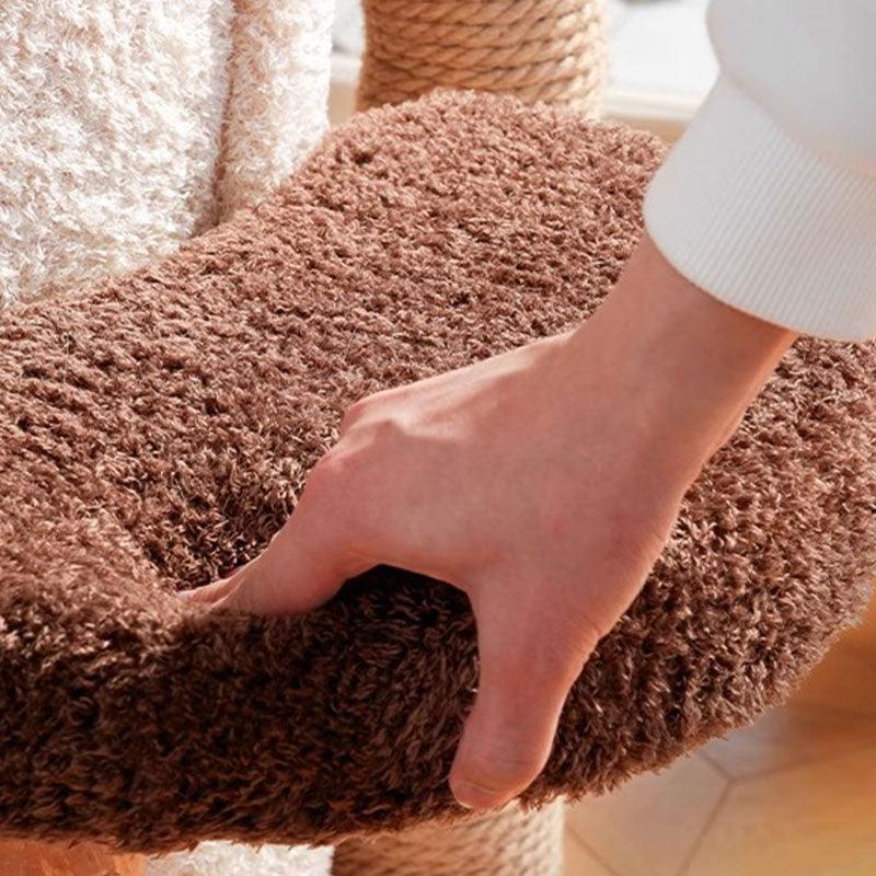 Deluxe stort trädhus för kattklätterställning