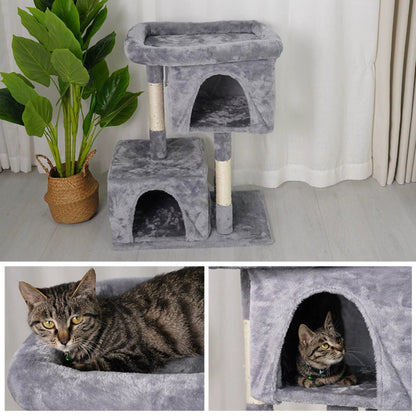 Dubbel komfort kattgrotta